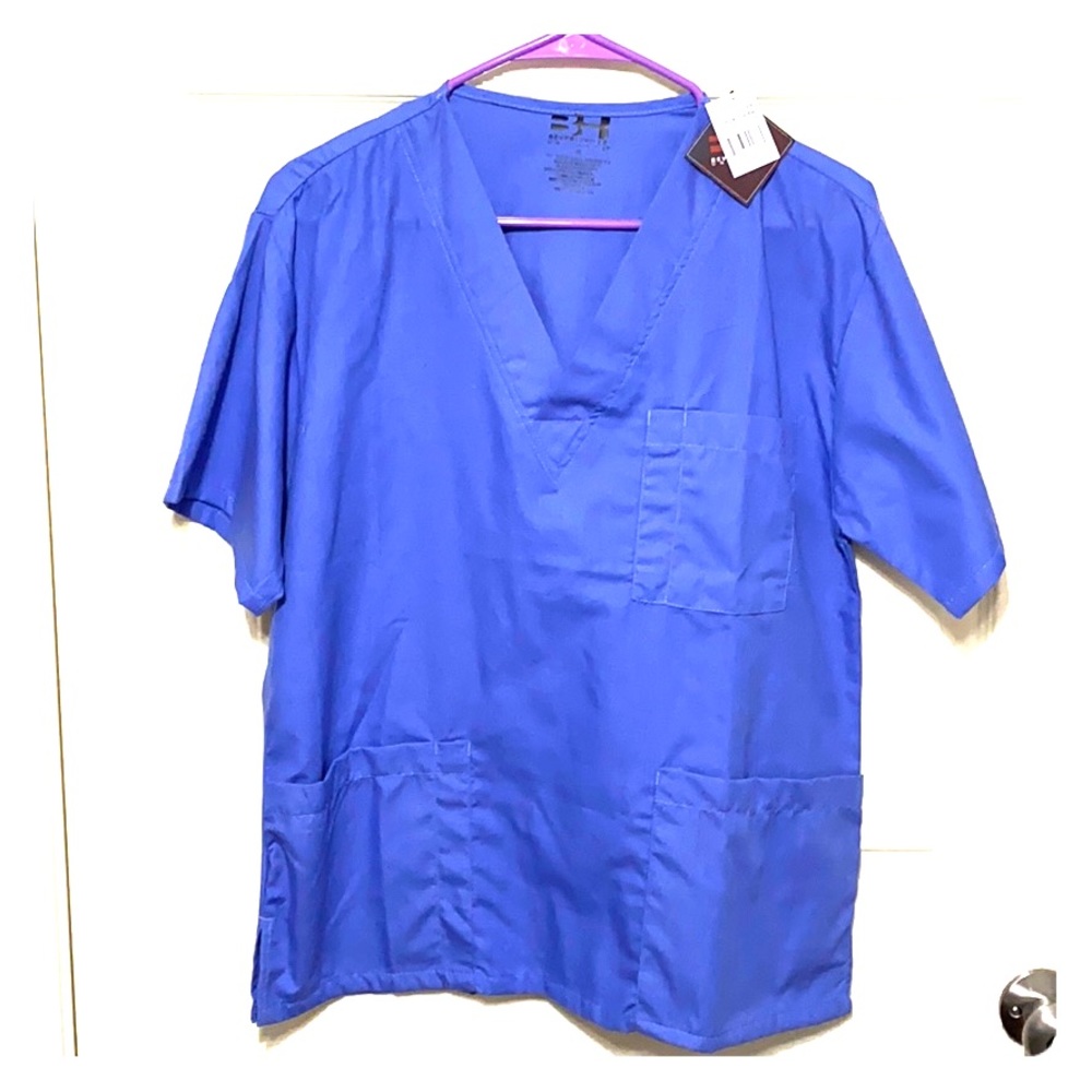 Ceil blue scrub top (unisex)